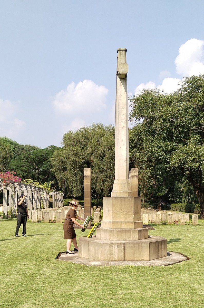Australian Army officials visit at Kirkee War Cemetery.  Laid wreath and paid homage to the Martyrs. Army Officers thanked the Kirkee staffs and <a href="/CWGC/">Commonwealth War Graves</a> for maintaining and caring the war graves. <a href="/AAPAComms/">AAAComms</a>