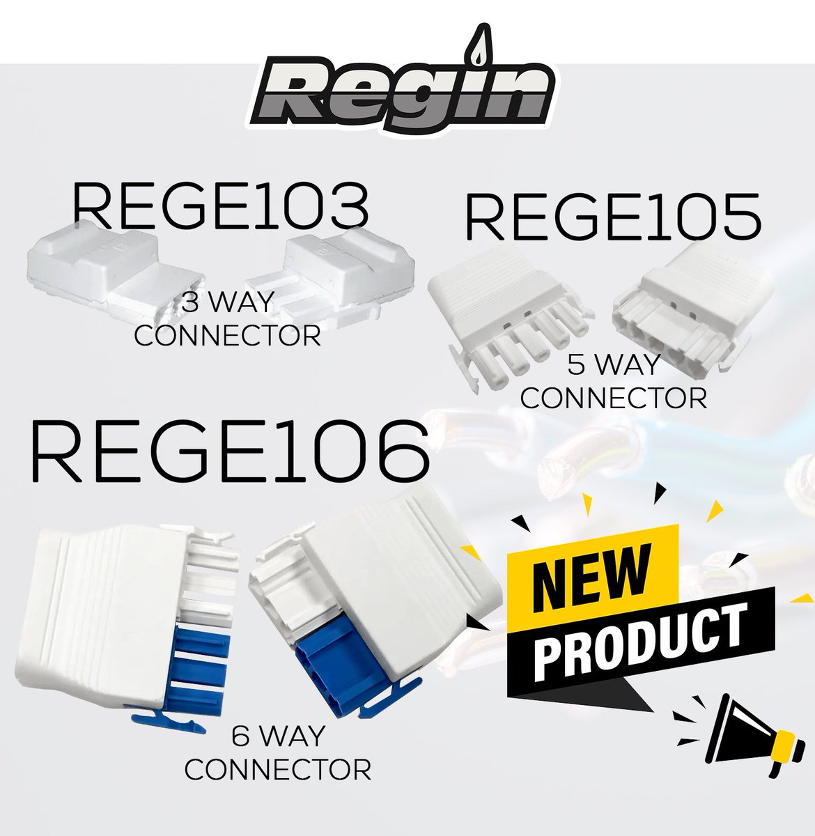 Yep! Thats right. The 'Regin 6 way connector' is now available. 

Following on from our Continually successful 5 way connector, and the imitations its faced...

We've now got a 6 way connector! 

#vanstock #sparky #trades #plumbers #heatingengineers #6way #6wayconnector #rege106