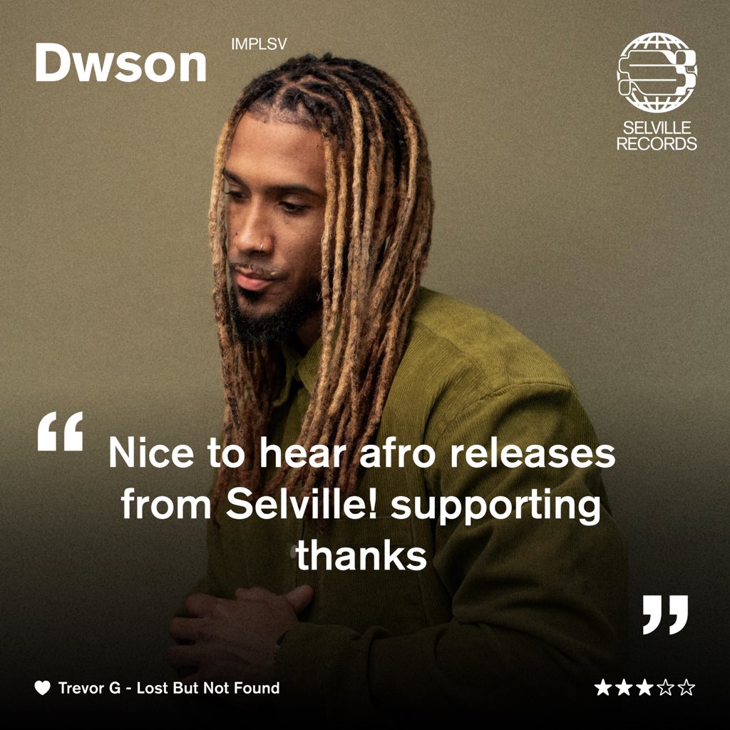 SelvilleRecords's tweet image. #Feedback for @TrevorG_Real Freitz.

What’s your favourite from the EP?

#AfroHouse #AfroTech #ProgressiveHouse