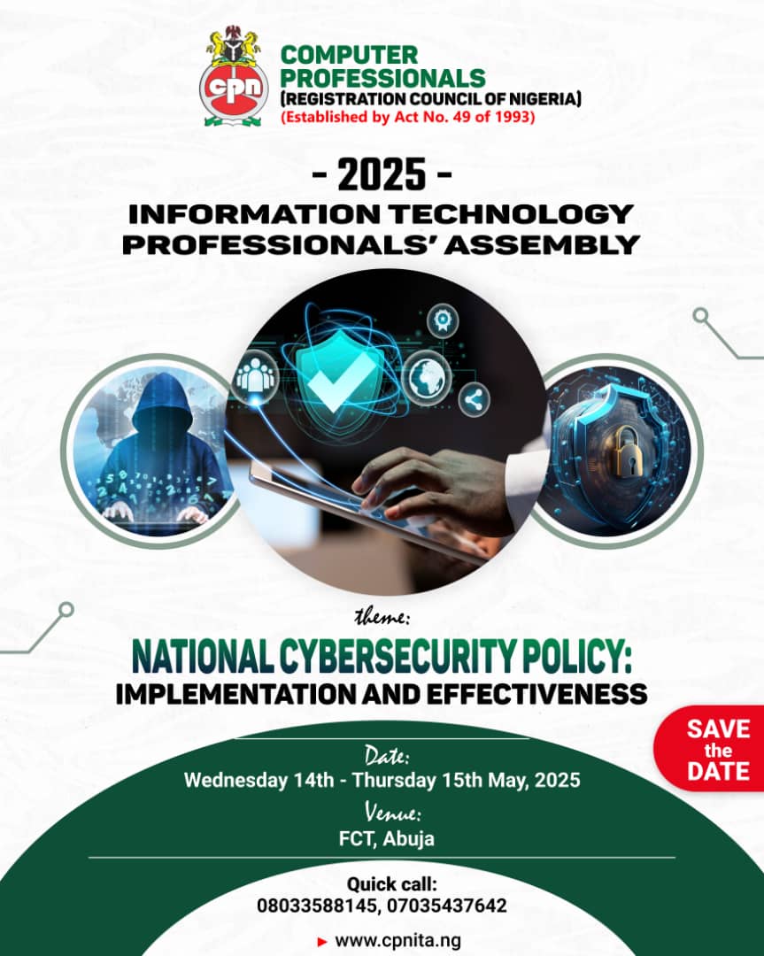 CPN_Nigeria's tweet photo. Block the Dates...

@KoleJagun @NigeriaComputer https://t.co/b5PrbgsqhM