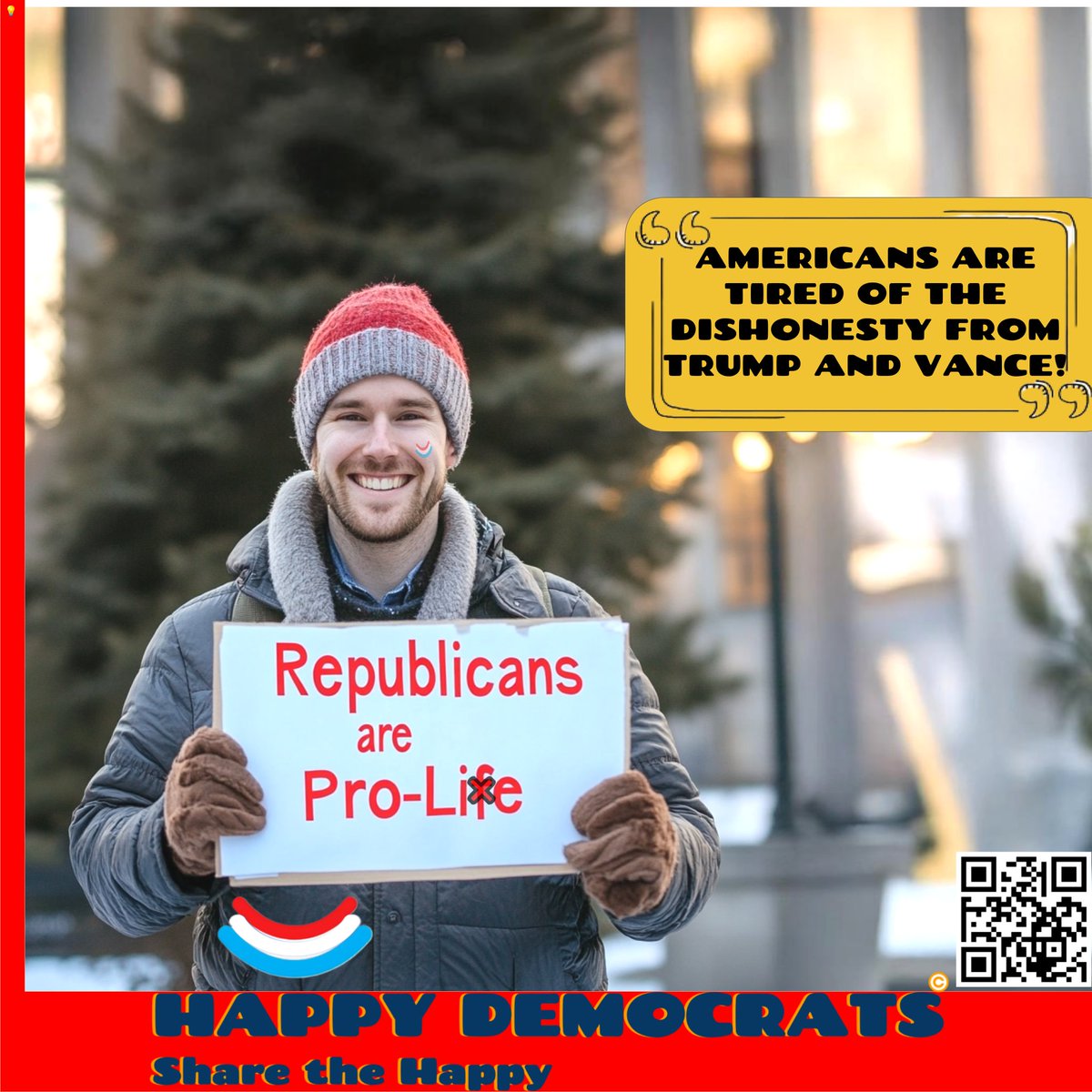 HappyDemocrats's tweet image. “The guardrails are off with Donald Trump right now ... our systems are strained ... Trump's handlers are saying he's exhausted. So are we. Americans are exhausted with the stuff he does, the chaos."  -

@Tim_Walz
on The View #TheView  #harriswalz #happydemocrats