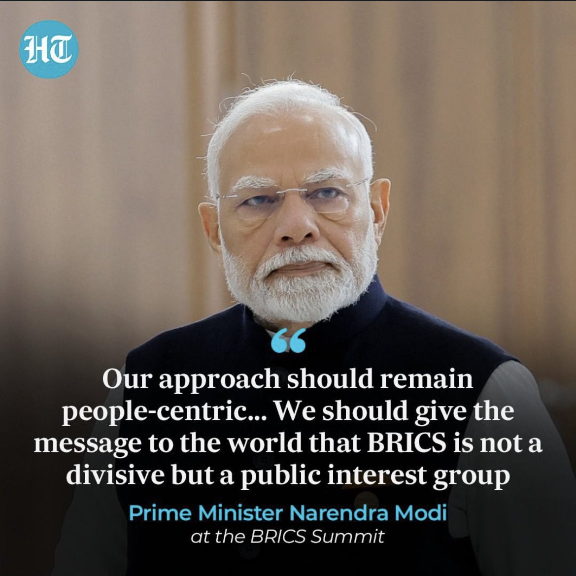Vimal_VibeHub's tweet photo. Prime Minister
#NarendraModi attended the Closed Plenary Session of the #BRICSSummit in #Russia and said #India supports dialogue and diplomacy,not war https://t.co/pxdsUQICnb