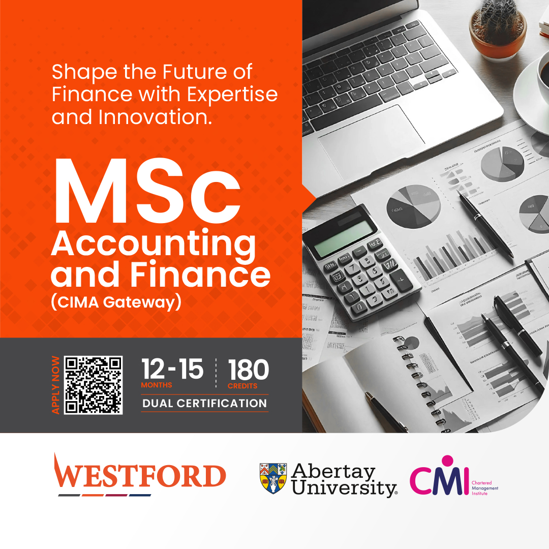 WestfordUni's tweet image. Advance your career with Westford’s MSc in Accounting and Finance, offered in collaboration with Abertay University.
Learn more and apply today: mywestford.com/msc-accounting…
#Accountingandfinance #MSCPrograms #Applytoday #westforduniversitycollege #Wearewestford