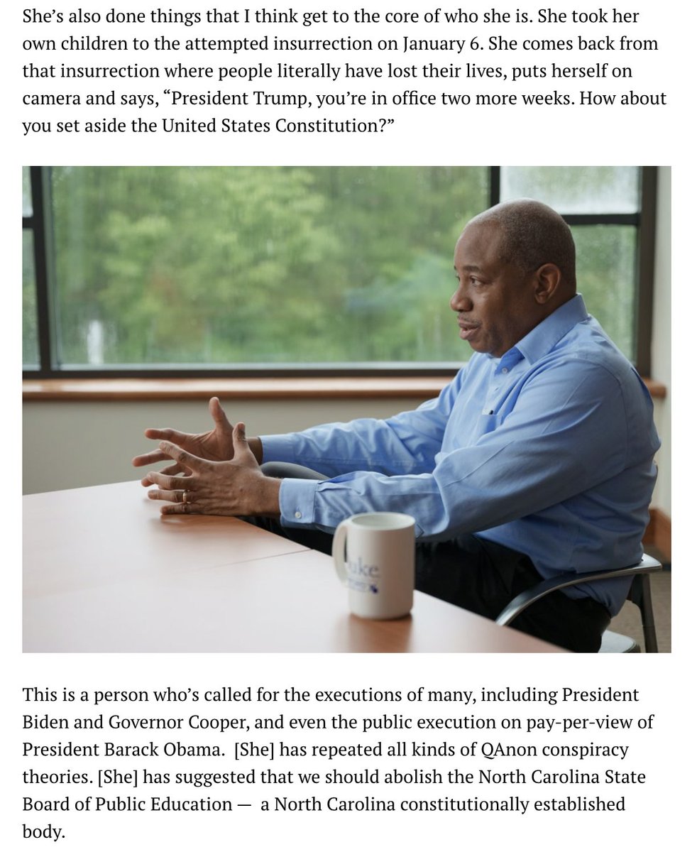 Voters face a clear choice for NC Superintendent of Public Instruction. We must spread the word about this position and the two of us who are running to lead our public schools.

My opponent would be dangerous for students, schools, &amp; all of our state. 

9thstreetjournal.org/2024/09/19/pop…