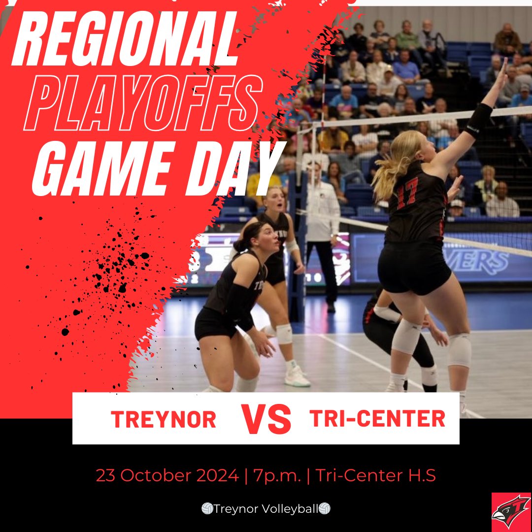Treynor Volleyball (@treynorvball) on Twitter photo 🏐GAME DAY🏐
💥Regional Playoffs💥
🆚Tri-Center
📍Tri-Center H.S.
⏰7:00
🤠Theme: Country vs Country Club👕
<a href="/TreynorNation/">Treynor Nation</a> 🏐GAME DAY🏐
💥Regional Playoffs💥
🆚Tri-Center
📍Tri-Center H.S.
⏰7:00
🤠Theme: Country vs Country Club👕
<a href="/TreynorNation/">Treynor Nation</a>