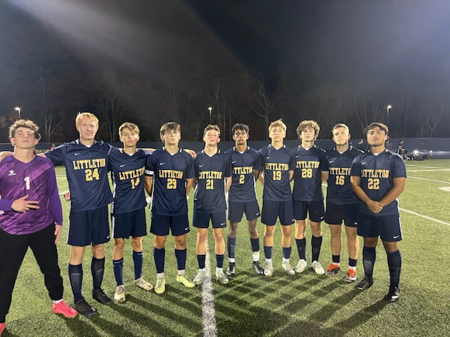 Amazing win last night with a goal from Tucker Murch and a shutout from this defensive crew <a href="/Littleton_HS/">LHS</a>  <a href="/lps_athletics/">Mike Lynn</a>