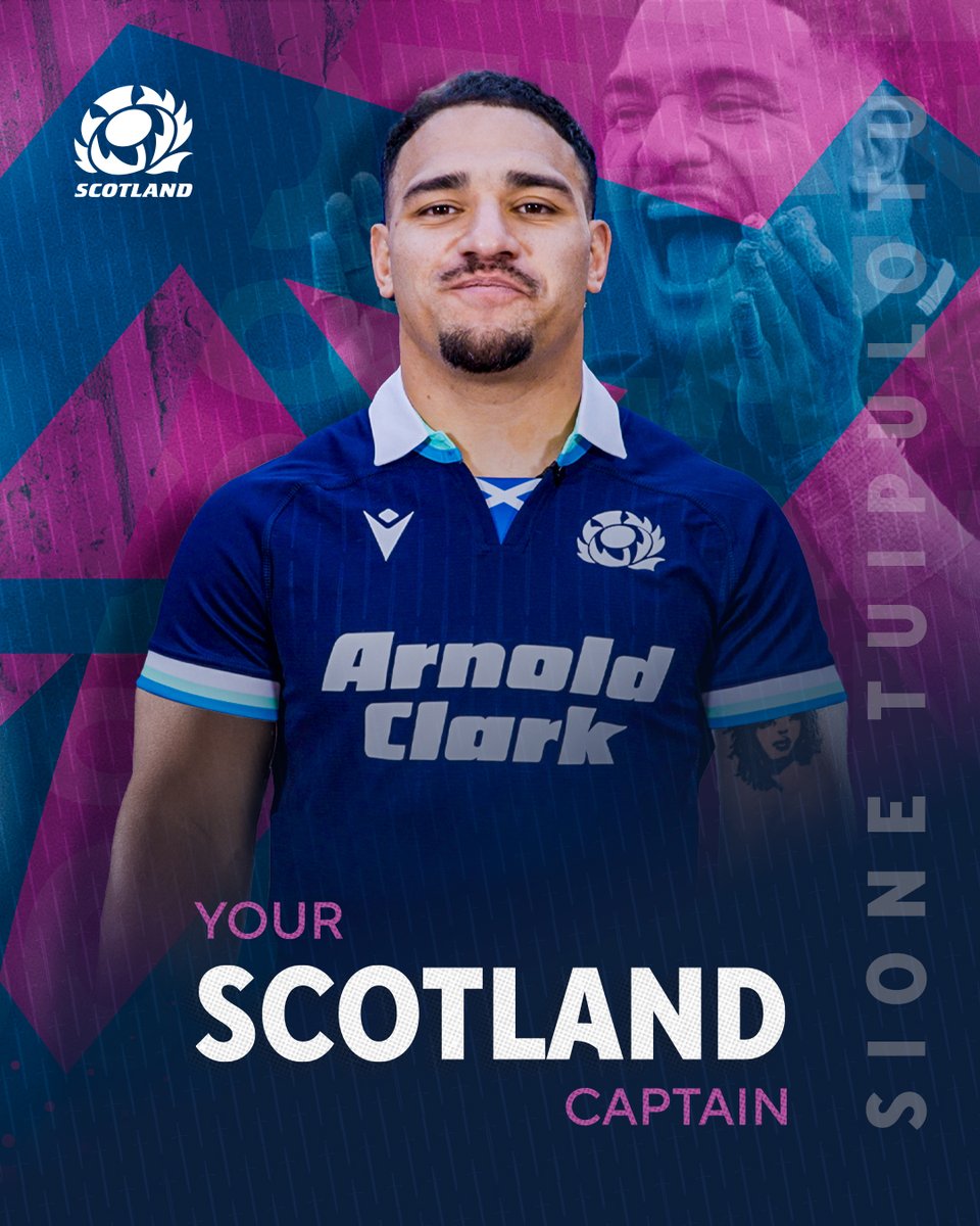 Congratulations Sione 🏴󠁧󠁢󠁳󠁣󠁴󠁿

The Glasgow centre will captain Scotland for <a href="/TheFamousGrouse/">The Famous Grouse</a> Nations Series. Finn Russell and Rory Darge will act as his Vice Captains.

#AsOne