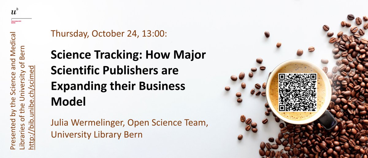Science and Medical Libraries University of Bern (@sci_ub_unibe) on Twitter photo Scientific publishers analyze the information behavior of researchers, raising questions about data protection and sovereignty over researchers’ personal information. Learn more about it tomorrow, Oct. 24, 13:00, online: bib.unibe.ch/scimedCL #opeanaccess #OAWeek24 <a href="/unibern/">Universität Bern</a> Scientific publishers analyze the information behavior of researchers, raising questions about data protection and sovereignty over researchers’ personal information. Learn more about it tomorrow, Oct. 24, 13:00, online: bib.unibe.ch/scimedCL #opeanaccess #OAWeek24 <a href="/unibern/">Universität Bern</a>