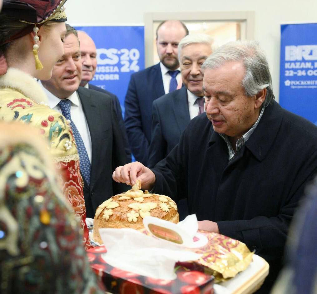 BohuslavskaKate's tweet photo. UN Secretary General @antonioguterres arrived in Russia for the BRICS summit.

UN is seriously freaking useless, hypocritical, and often harmful. Humanity outgrew it. https://t.co/K5F8zesvJC