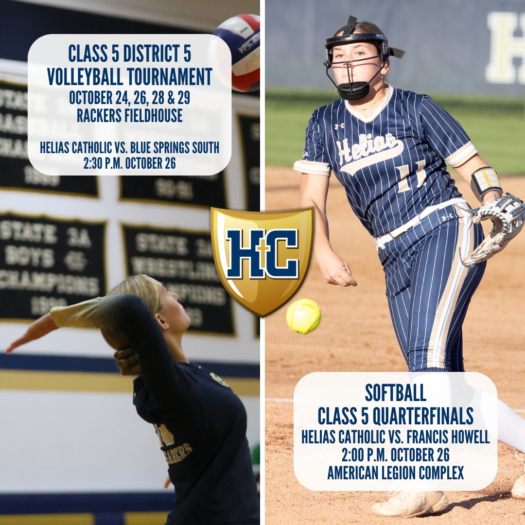 heliascatholic's tweet photo. Two chances to see @HeliasSoftball and @heliascatholic volleyball in postseason action this week! #SaderStrong #OnwardToVictory #StateStateState https://t.co/BqbmPciEHe