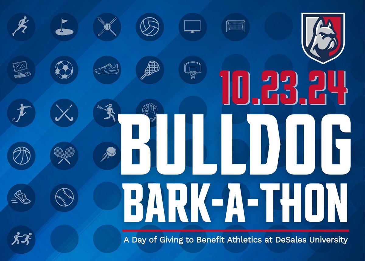 In honor of DSU’s founding year, we’ll have 1,965 minutes today to make a gift towards your favorite teams! 10% of each gift will go towards the Bulldog Athletic Fund, which supports all athletics at DSU. Every gift makes a difference for our Bulldogs!
desales.edu/athleticsgiving