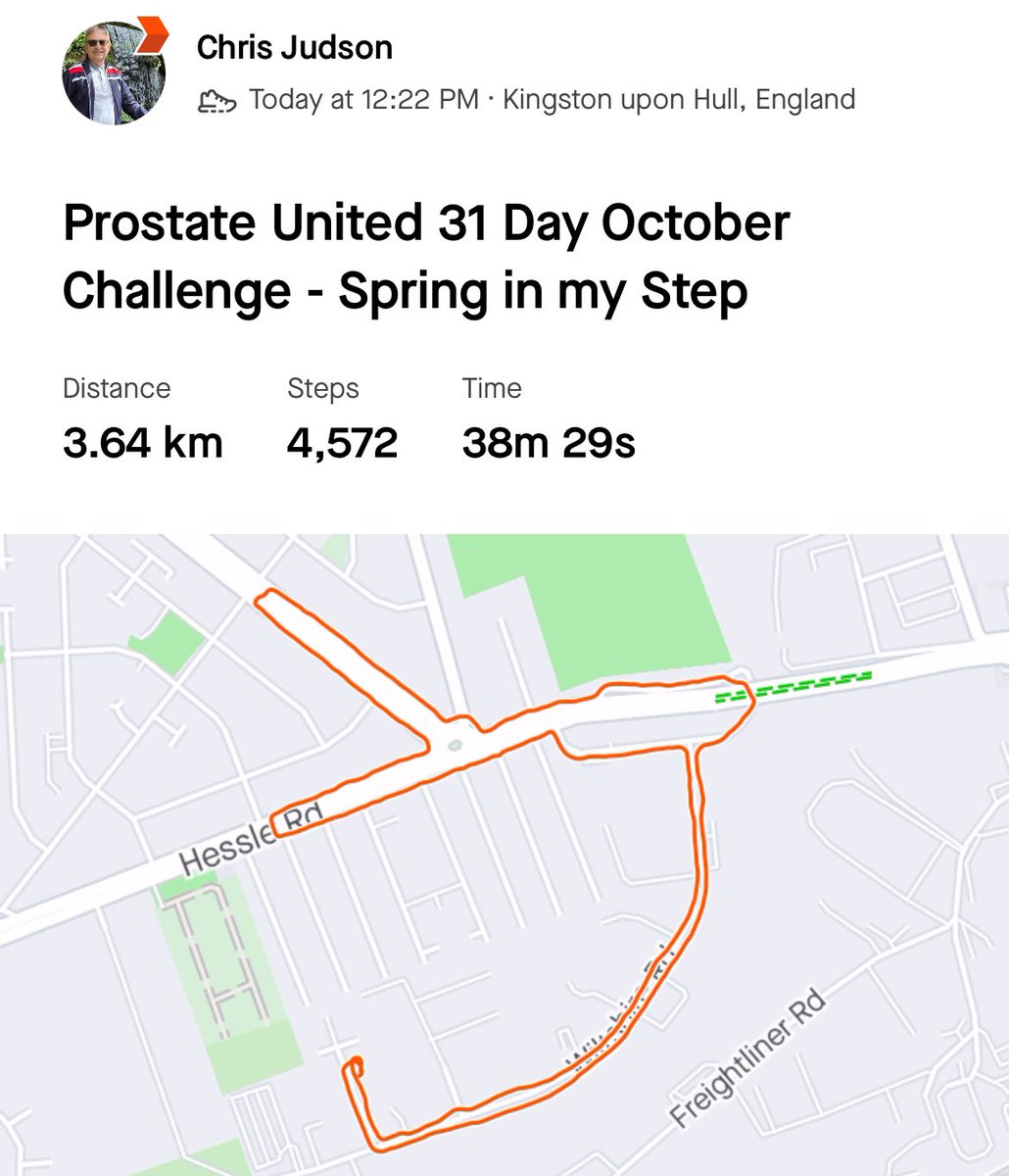 CHERRYREDIMP's tweet photo. Day 23 Done of the Prostate United October 31 Day Challenge. 
Had a spring in my step today thanks to Katie and Bill @HomespringH20 with a generous donation today. ❤️
@prostateunited @Prostate Cancer UK  
Raising awareness and funding to keep people alive.
https://t.co/AHSFwMp2U6 https://t.co/MTNCrOKsYL