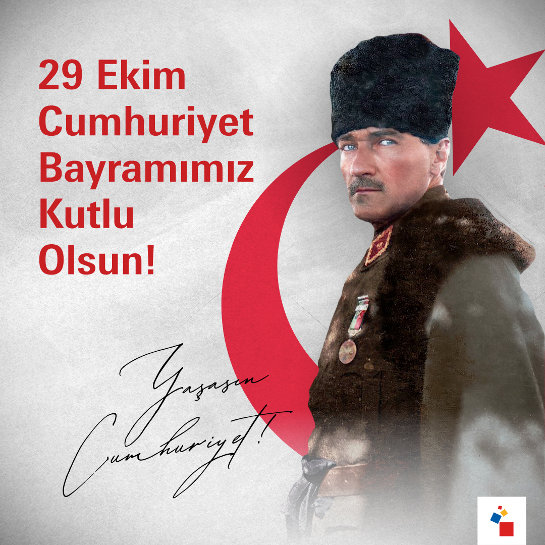 Atatürk’ün bizlere emanet ettiği Cumhuriyetimizin 101 yıldır bekçileriyiz. Atamızın "en büyük eseri", 29 Ekim Cumhuriyet Bayramımız kutlu olsun!

#cumhuriyet #cumhuriyetbayramı #türkiye #29ekim #messefrankfurtistanbul