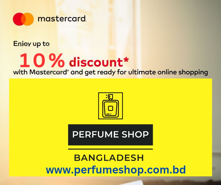 perfumebdshop's tweet photo. Shop smart and save big with your Mastercard!

Use your Mastercard for online shopping with us and unlock up to 10% discount.
✅ Order here: https://t.co/vYvTn3Dli1

*T&amp;C Apply
*Offer valid until November 30, 2024

#perfumeshopbd https://t.co/ws1vbXrGDz