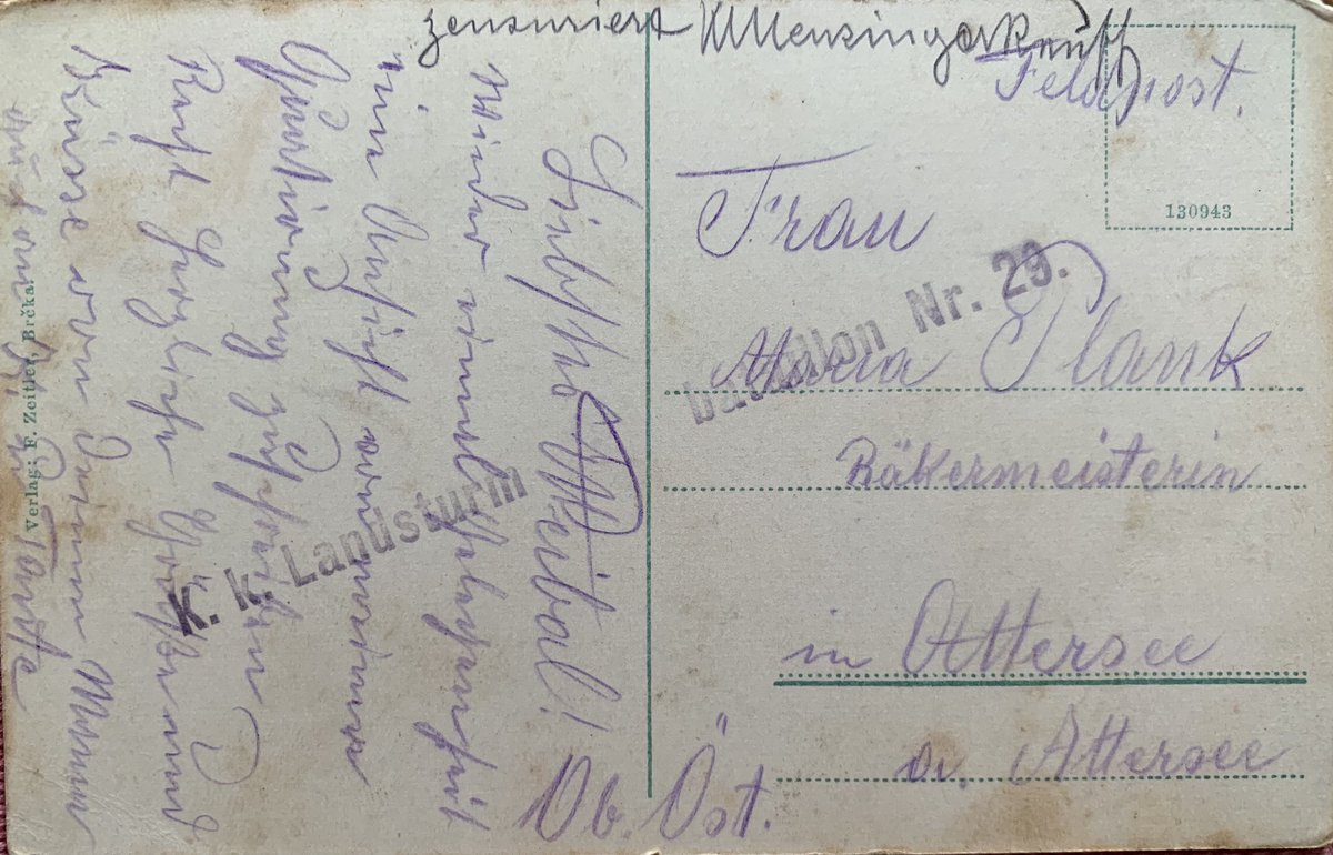 PlankAngelika's tweet image. Erstmals findet sich der Vermerk  #zensiert“ auf dieser #Feldpost Karte aus #Brčka / #Brčko. #Großvaters Nachricht: „Wieder einmal Gelegenheit eine Ansicht von meiner Quartierung zu schreiben“ war aber offensichtlich nicht zensurwürdig! -  #Serbienfeldzug1914 #wk1