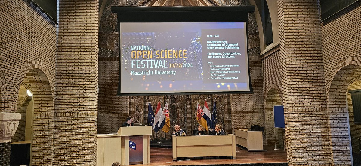 Yesterday, <a href="/OlyaKudina/">Olya Kudina</a> and I represented <a href="/JournalHumTech/">JournalHumTech</a> at  the <a href="/NWONieuws/">NWO Nieuws</a> National Open Science Festival in Maastricht. Thank you <a href="/ryanwittingslow/">Ryan Wittingslow</a> and <a href="/loehrgui/">Guido Löhr</a> for an inspiring discussion on #DiamondOpenAccess publishing in philosophy of technology and beyond!