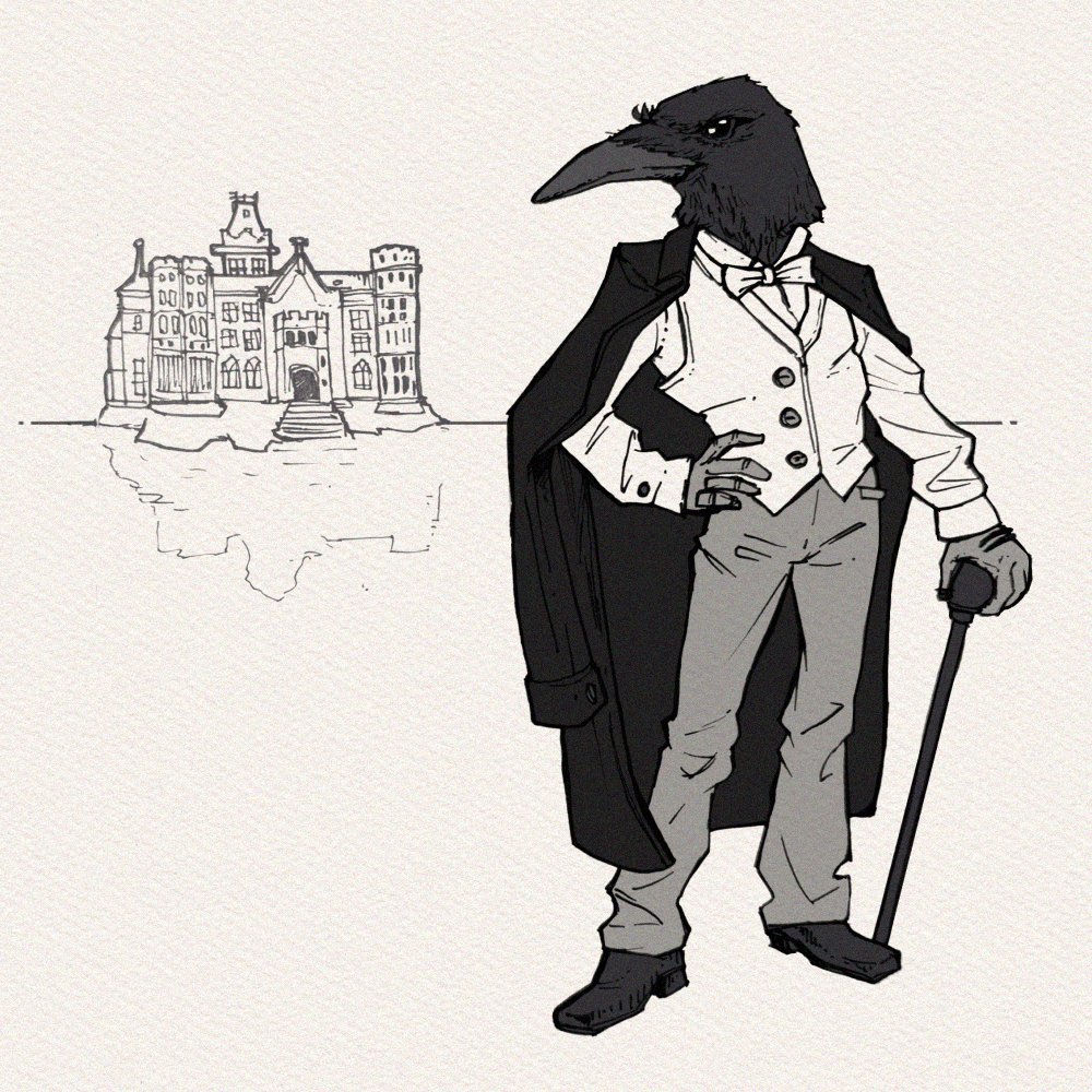 clockwork_tony's tweet photo. #inktoberDay 23: Rust is for @rustylakecom and Mr Crow
#inktober2024 #drawtober2024 #illustration #art #RustyLake #MrCrow #CubeEscape #drawtober https://t.co/xp2BLZ3hh3