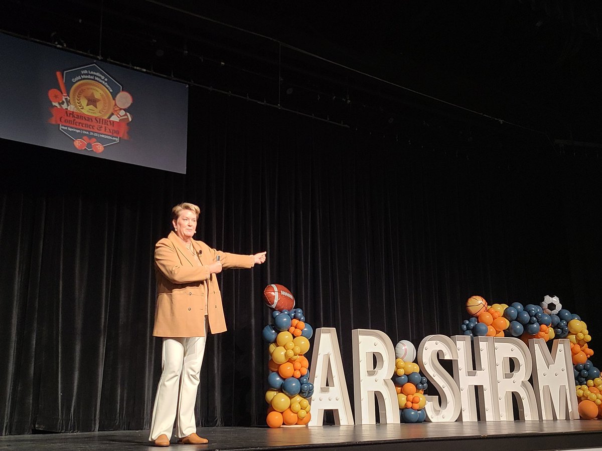 We left yesterday feeling inspired after an incredible keynote address from Sheila Moss about Socially Intelligent Leadership.  We're ready to implement these valuable concepts to increase positive communication and feedback outcomes. #ARSHRM24