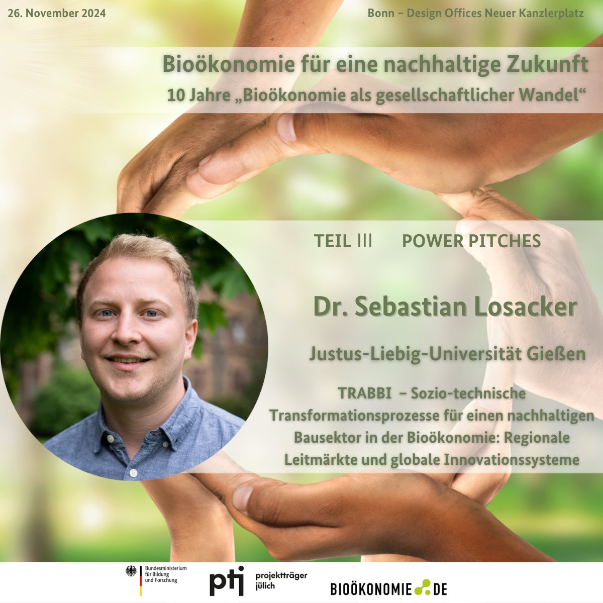 bioökonomie.de (@biooekonomiede) on Twitter photo Wie werden Innovationssysteme, sozio-technische Regime und Leitmarktstrukturen auf globaler, nationaler und regionaler Ebene analysiert? Dr. <a href="/S_Losacker/">Sebastian Losacker</a> von der <a href="/jlugiessen/">Universität Gießen</a> stellt die Nachwuchsgruppe TRABBI vor!
⛓ Jetzt zur Konferenz anmelden: 10-jahre-bagw.de Wie werden Innovationssysteme, sozio-technische Regime und Leitmarktstrukturen auf globaler, nationaler und regionaler Ebene analysiert? Dr. <a href="/S_Losacker/">Sebastian Losacker</a> von der <a href="/jlugiessen/">Universität Gießen</a> stellt die Nachwuchsgruppe TRABBI vor!
⛓ Jetzt zur Konferenz anmelden: 10-jahre-bagw.de