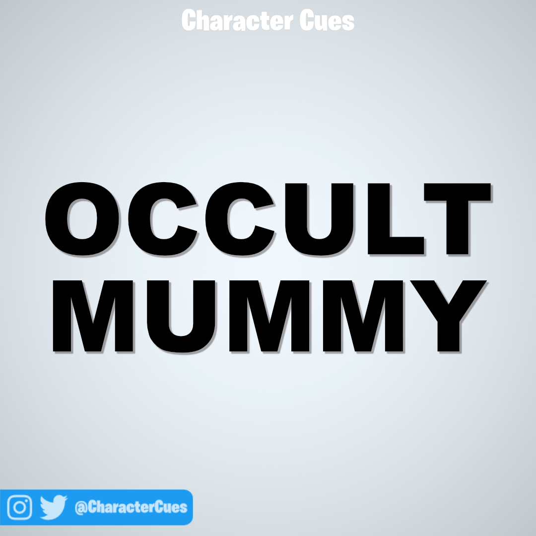 Wrapped in ancient bandages with glowing dark symbols, his burning eyes hold forbidden knowledge. Clutching a cursed crystal staff, he commands spirits, unraveling dark rituals amid eerie desert whispers. #hauntober