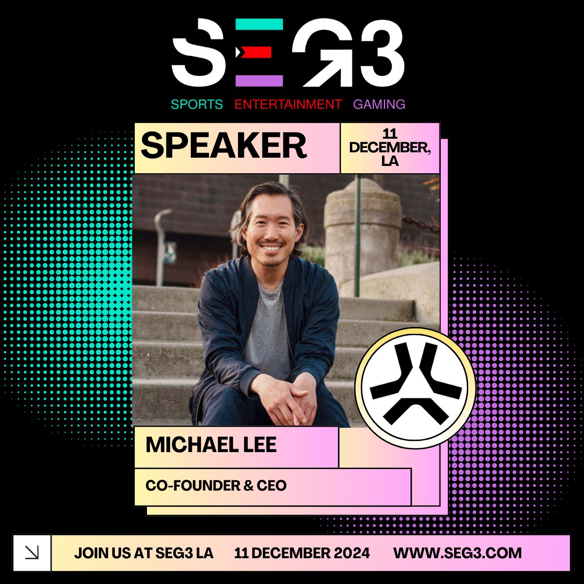 SEG3 (@_seg3_) on Twitter photo SEG3 Los Angeles Update ๐บ๐ธ
We welcome 5 new additions who'll be hitting the stage in LA on December 11th.
Great to have you:
Lizzy Yao - <a href="/Vans/">Vans</a>
<a href="/yvessaadaLA/">Yves Saada</a> - <a href="/SpinMaster/">Spin Master</a>
<a href="/jennan13/">Jenna Seiden</a> - <a href="/SkydanceGames/">Skydance Games</a>
<a href="/CashBowie/">Michael Lee</a> - <a href="/AbstractChain/">Abstract</a>
+ <a href="/TennisChannel/">Tennis Channel</a>
๐ lu.ma/qgwxuh86 SEG3 Los Angeles Update ๐บ๐ธ
We welcome 5 new additions who'll be hitting the stage in LA on December 11th.
Great to have you:
Lizzy Yao - <a href="/Vans/">Vans</a>
<a href="/yvessaadaLA/">Yves Saada</a> - <a href="/SpinMaster/">Spin Master</a>
<a href="/jennan13/">Jenna Seiden</a> - <a href="/SkydanceGames/">Skydance Games</a>
<a href="/CashBowie/">Michael Lee</a> - <a href="/AbstractChain/">Abstract</a>
+ <a href="/TennisChannel/">Tennis Channel</a>
๐ lu.ma/qgwxuh86
