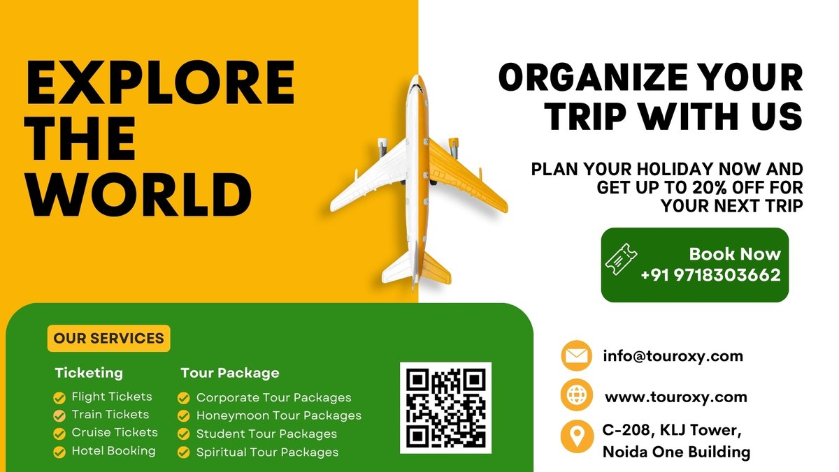 Tour_Oxy's tweet photo. Explore the World with Touroxy!✨
🌍 Ready for your next adventure? We’ve got incredible holiday packages for every traveler! Whether it’s a solo trip, family holiday, or a romantic honeymoon, we’ve got the perfect deal waiting for you.
#TravelWithTouroxy #ExploreTheWorld https://t.co/XUpuu65r8T