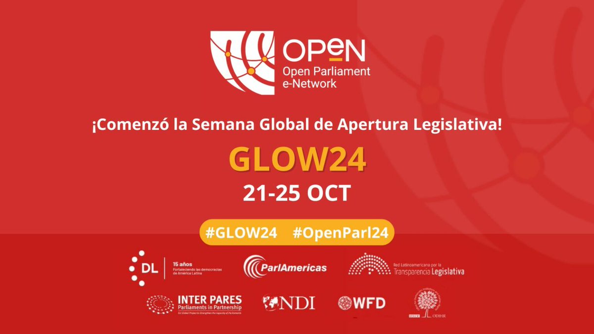 En una nueva edición de #GLOW24 renovamos nuestro compromiso por lograr parlamentos más transparentes y abiertos a lo largo de América Latina. 

#OpenParl24