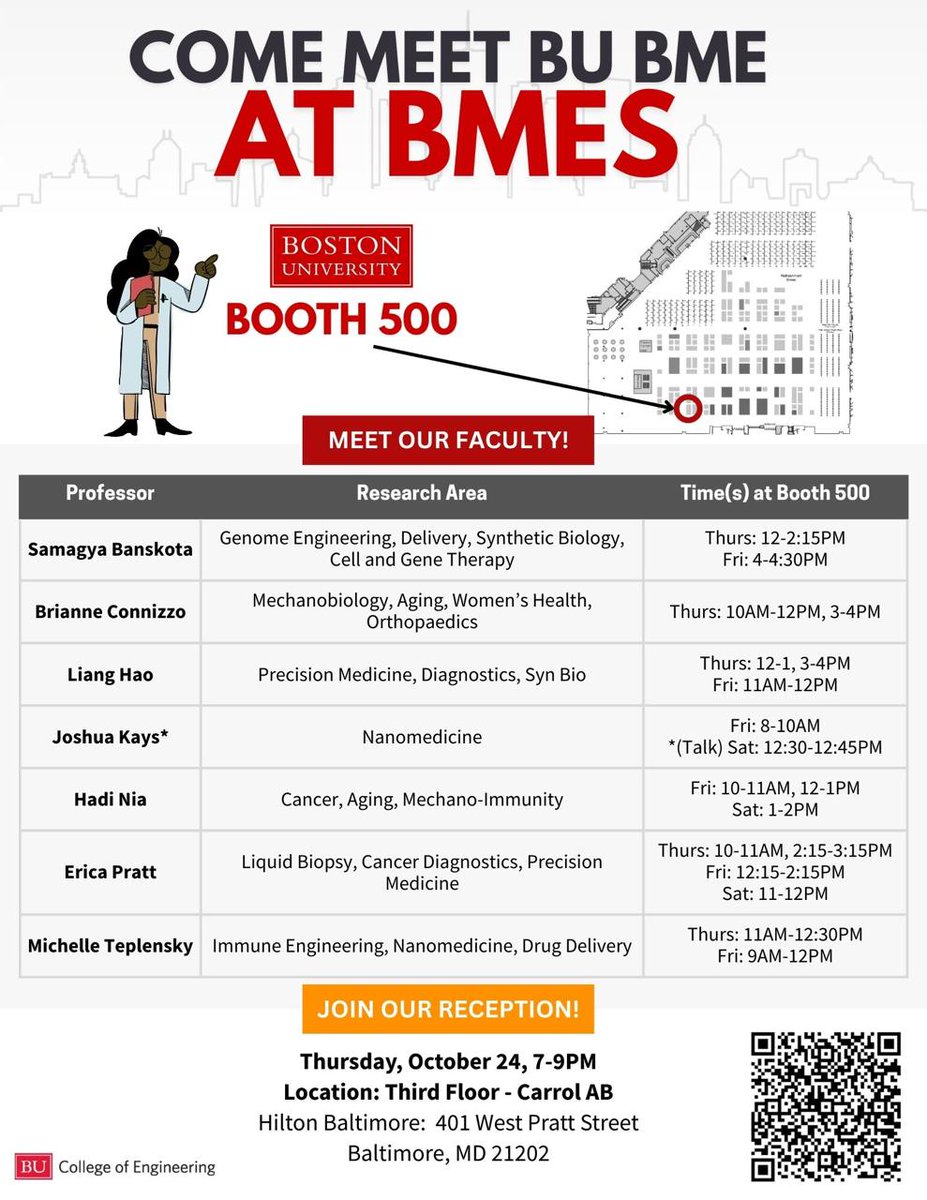 Michelle Teplensky (@drmteplensky) on Twitter photo Calling all prospective grad applicants for <a href="/BostonU_BME/">Boston University Biomedical Engineering</a> , come meet our faculty at <a href="/BMESociety/">Biomedical Engineering Society</a> 2024 in Baltimore! Learn about the exciting research in <a href="/BUCollegeofENG/">BU Engineering</a> 🧬🧫👩🏼🔬👨🏾🔬🔬🥼 and enjoy food and drink 🍷🍮 at our reception Calling all prospective grad applicants for <a href="/BostonU_BME/">Boston University Biomedical Engineering</a> , come meet our faculty at <a href="/BMESociety/">Biomedical Engineering Society</a> 2024 in Baltimore! Learn about the exciting research in <a href="/BUCollegeofENG/">BU Engineering</a> 🧬🧫👩🏼🔬👨🏾🔬🔬🥼 and enjoy food and drink 🍷🍮 at our reception