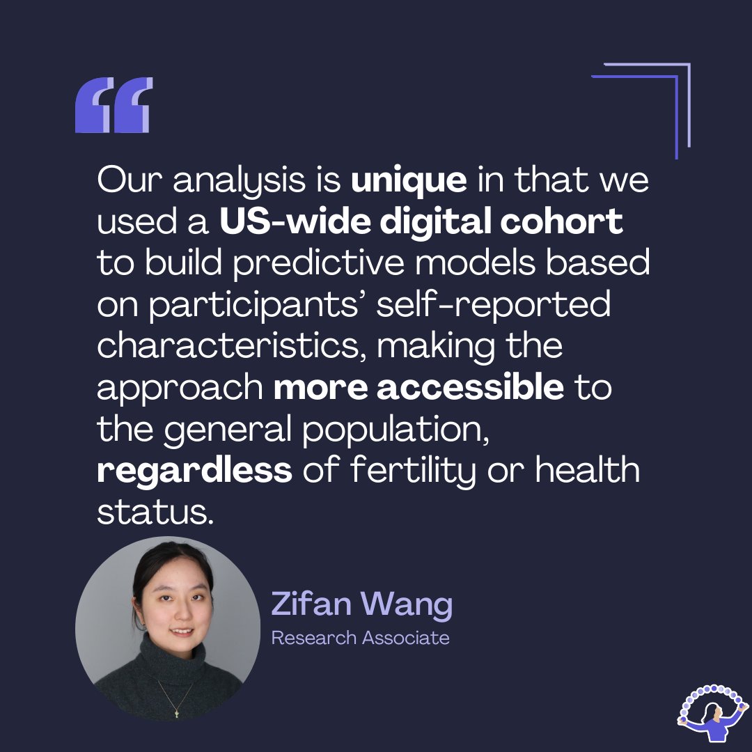 Yesterday, our Research Associate, @Zifan_wang presented at ASRM 2024! She presented our #AppleWomensHealthStudy abstract, "Prediction of Polycystic Ovary Syndrome (PCOS) using self-reported characteristics from a digital cohort in the United States". 
#pcos #digitalhealth