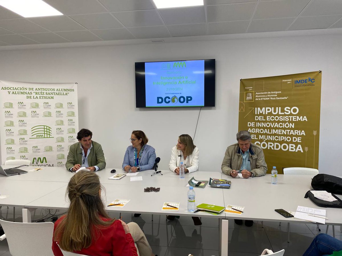 🚀 El pasado lunes tuvimos el placer de participar en el encuentro “Impulso del Ecosistema de Innovación Agroalimentaria de Córdoba”, desarrollada por la <a href="/AAAA_ETSIAM/">Asociación Ruiz Santaella</a> de la <a href="/Univcordoba/">Universidad Córdoba</a>, con financiación del <a href="/imdeec/">Imdeec</a>