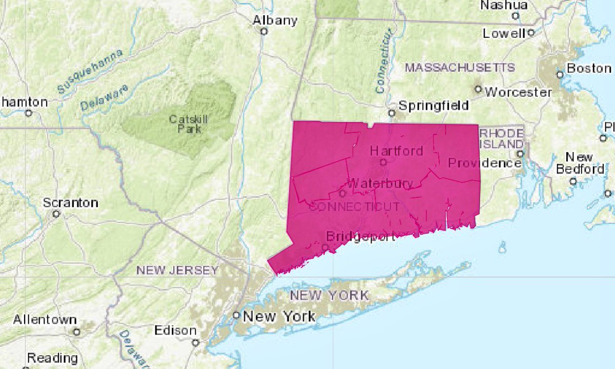 HotshotWake's tweet image. Today’s Red Flag Map: Across Connecticut. 
#wildfire #weather #ctfire #ctwx