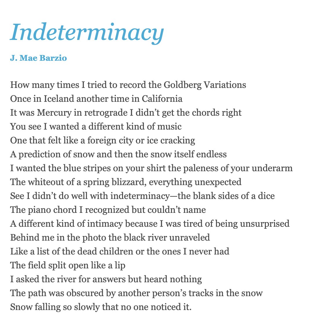 jmaebarizo's tweet image. I wrote a poem about grief, desire and recording the goldberg variations during mercury in retrograde and it's in poem-a-day this morning. very grateful
