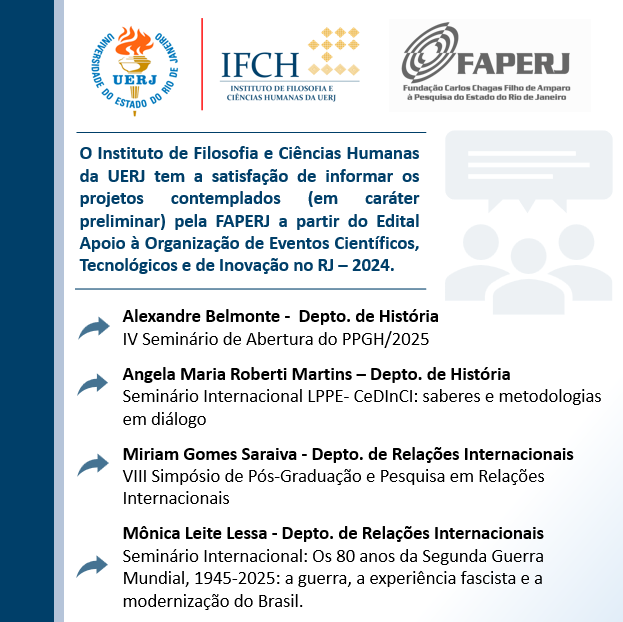 Instituto de Filosofia e Ciências Humanas da UERJ (@ifch_uerj) on Twitter photo 