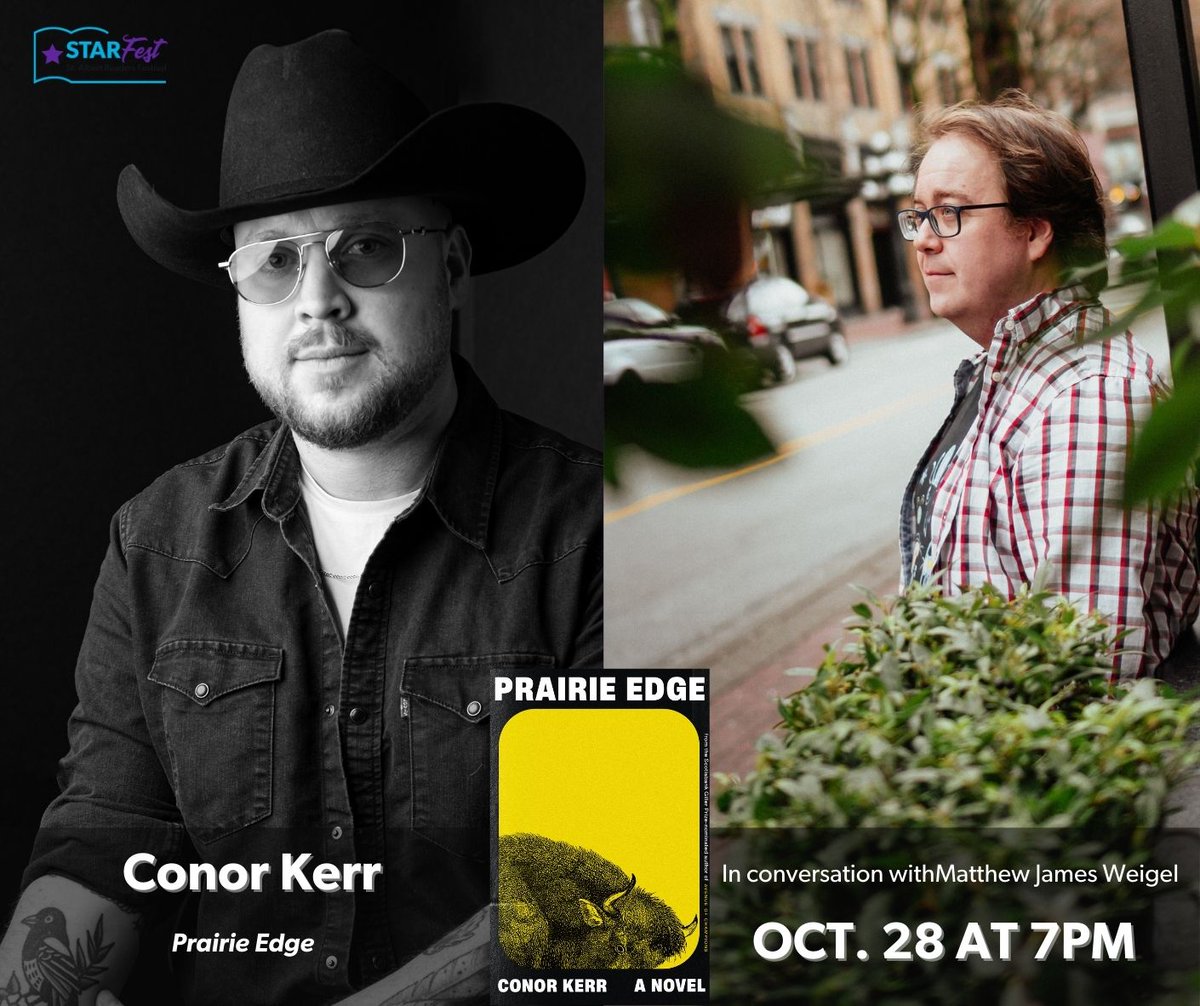 STARFest St. Albert (@readersfest) on Twitter photo We have an update for the Conor Kerr STARFest event on Mon, Oct 28 at 7pm.
Jordan Abel is no longer able to join us as the host. However, we are very lucky that Dene and Métis poet Matthew James Weigel is able to jump in.
Email starfest@sapl.ca with questions or concerns. We have an update for the Conor Kerr STARFest event on Mon, Oct 28 at 7pm.
Jordan Abel is no longer able to join us as the host. However, we are very lucky that Dene and Métis poet Matthew James Weigel is able to jump in.
Email starfest@sapl.ca with questions or concerns.