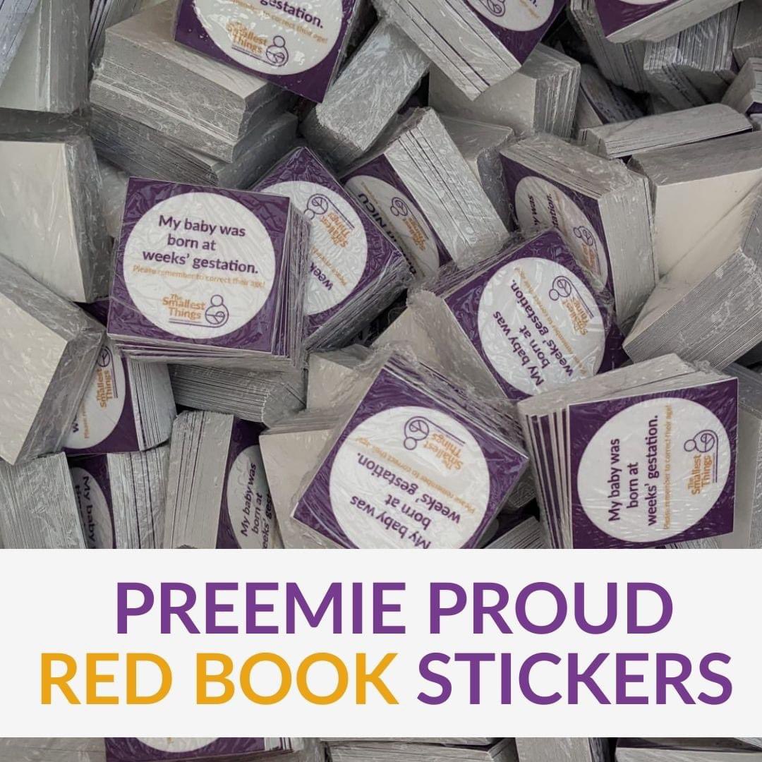 The Smallest Things (@_smallestthings) on Twitter photo 💜 Over three quarters of UK units now have our Smallest Things 'Preemie Proud' red book stickers, acting as a gentle reminder for health professionals of a families NICU journey and a baby’s premature birth.
📧 Contact hello@thesmallestthings.org to request your pack. 💜 Over three quarters of UK units now have our Smallest Things 'Preemie Proud' red book stickers, acting as a gentle reminder for health professionals of a families NICU journey and a baby’s premature birth.
📧 Contact hello@thesmallestthings.org to request your pack.
