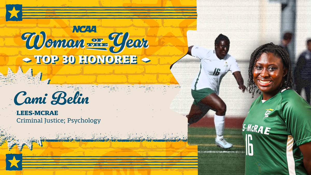 Lees-McRae Athletics (@lmcbobcats) on Twitter photo Congratulations to <a href="/LMCwsoccer/">Lees-McRae Women’s Soccer</a> recent graduate Cami Belin for being named as a Top 30 honoree for the NCAA Woman of the Year.
#BEmore | #GoBobcats | #NCAAWOTY Congratulations to <a href="/LMCwsoccer/">Lees-McRae Women’s Soccer</a> recent graduate Cami Belin for being named as a Top 30 honoree for the NCAA Woman of the Year.
#BEmore | #GoBobcats | #NCAAWOTY