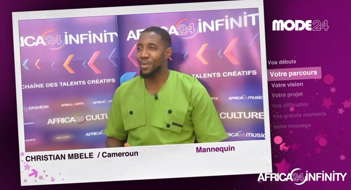AFRICA24TV's tweet photo. 📺#Replay
#MODE24 - Christian Mbele, Mannequin : "Le développement de l'industrie créative dépend en grande partie de l'accompagnement. Les autorités devraient mettre en place des outils de soutien pour les différents acteurs impliqués"
Christian Mbele, de nationalité 🇨🇲#camerounaise s'exprime sur l'avenir de la mode africaine et des mécanismes à mettre en place pour que les différents acteurs puissent prospérer.
👉https://t.co/aZXmS1dFjY