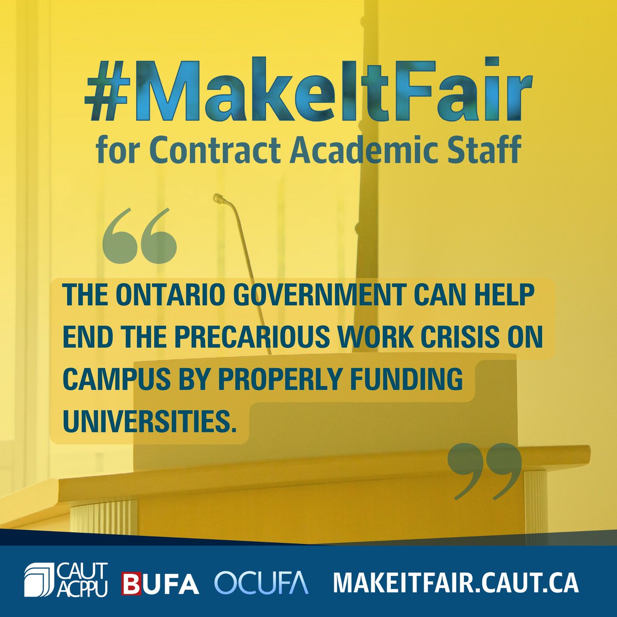 Ontario is in last place compared to all other provinces and territories when it comes to funding the university sector. #Fairness4CF #MakeItFair #CDNPSE #BrockU ocufa.on.ca/fairness makeitfair.caut.ca