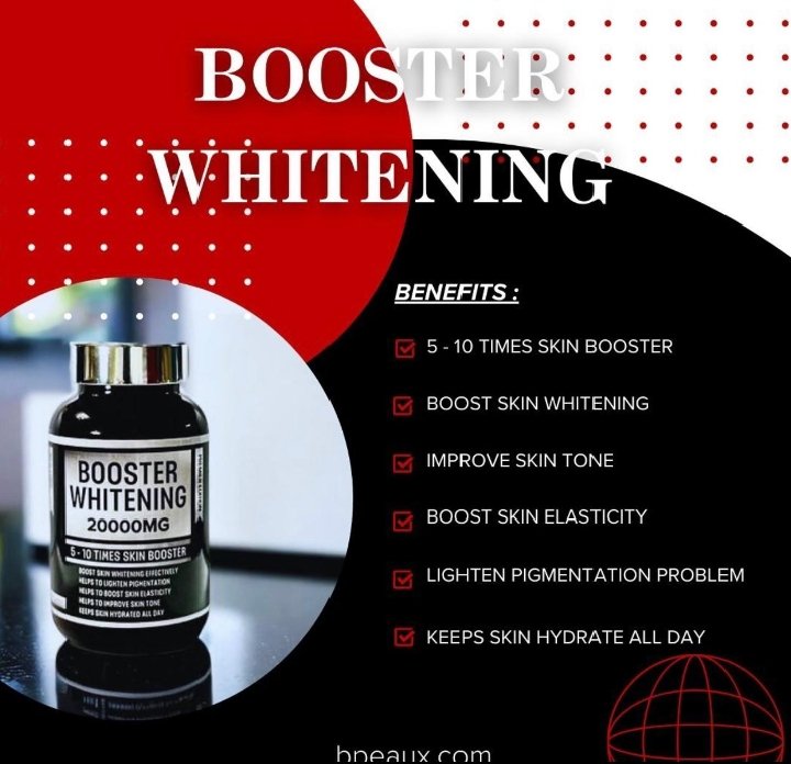 ifyzbeautyluxe_'s tweet image. BOOSTER WHITENING 😍

Effective skin lightening supplement that improves skin tone and boosts skin elasticity 🌟

🛒Tap the link in bio to shop now!

#boosterwhitening #supplements #supplementsthatwork