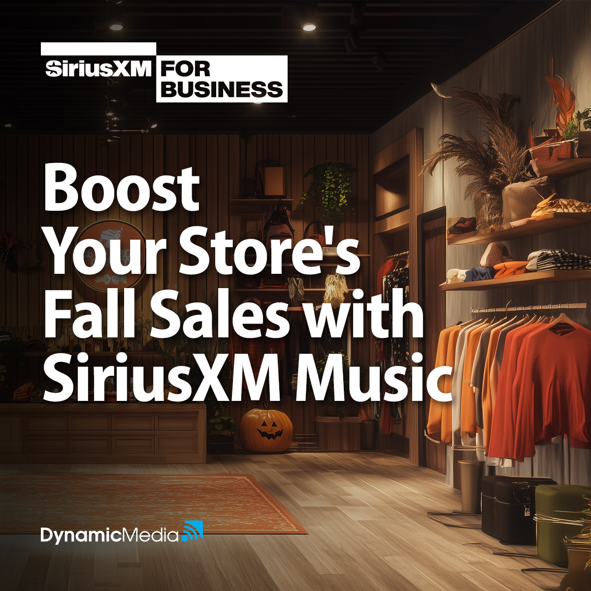 DynamicMediaSXM's tweet image. Ready to enhance customer spending and satisfaction? Discover how SiriusXM's diverse library of commercial-free, licensed music can be your business's secret weapon. Dial in your perfect fall ambiance today. #SiriusXM #BoostSales #FallShopping 
zurl.co/mf5g