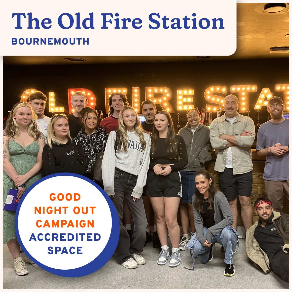 GNO trainers Tamara-Jade &amp; Richie recently paid a visit to the good folks at @theoldfirestation - a venue that’s been the home of nightlife for Bournemouth University’s Students’ Union for nearly 30 years! 🪩

[1/3]