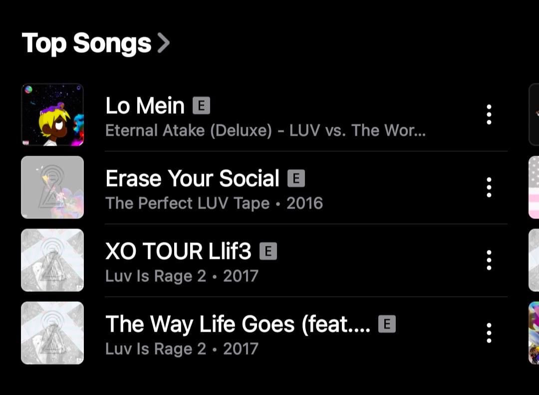 uziawge's tweet photo. The “Eternal Atake 2” cover art has overlapped songs and Pink Tape on Lil Uzi Vert’s apple music account 👀🛸👽🎶 https://t.co/g2WfqwZKmt