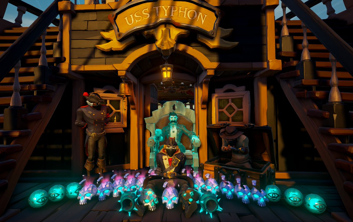 Did somebody say gold? The crew of the USS Typhon definitely did!! 

Join the Navy today to make some of that sweet gold. 

#SOT #SeaOfThieves #Pirategame