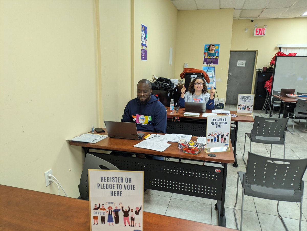 Voter Registration Ready!  Today from 1 to 5pm at NMIC's Bronx offices at 8 Clinton Place register to vote, find your polling location, and learn about your ballot.