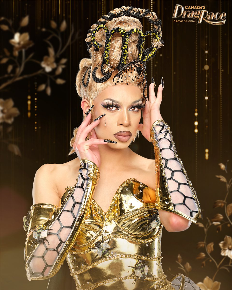canadasdragrace's tweet photo. She's got us buzzzzzzing 🐝 @thevirgoqueenTO #CanadasDragRace returns Thurs, Nov 21. 

Where to watch: 
🇨🇦: @cravecanada 
🌎: @wowpresentsplus https://t.co/k7HbbaTAoI
