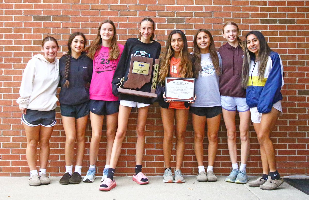 Matt_LucasTGN's tweet photo. Congratulations to the @XCRedHawk girls cross country team on being named The Goshen News Athlete of the Week! https://t.co/sFP9Vzi4Eu