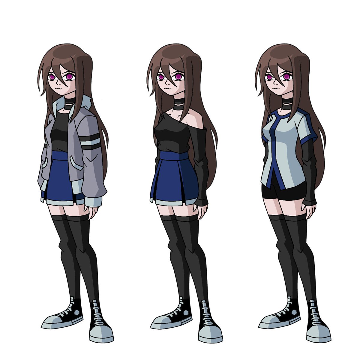 Solo basto un edit de Alice con el pelo suelto para que le haga un rediseño, a Exe hace rato que le quería cambiar algunas cosas

#ben10 #oc