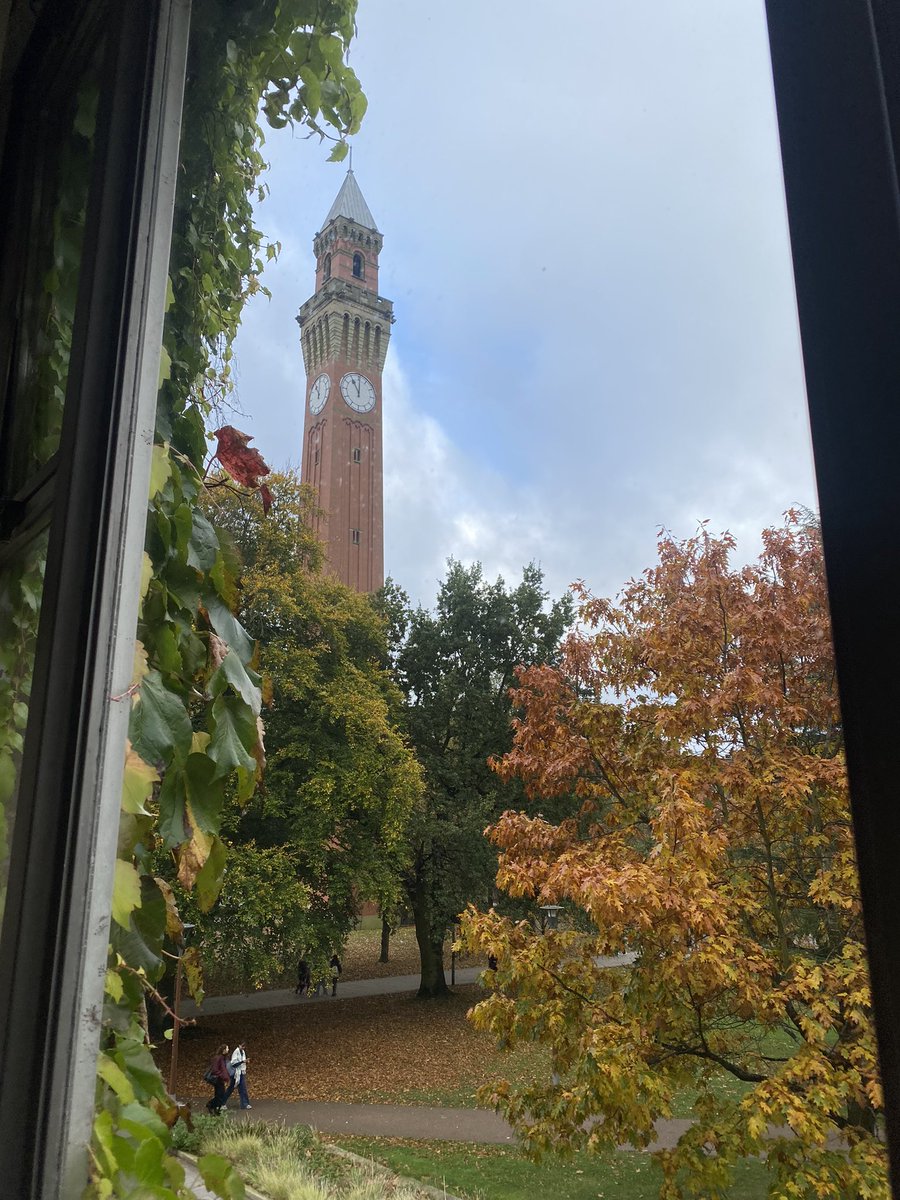 Today’s autumnal office views <a href="/EDACS_UoB/">School of EDACS</a> <a href="/unibirmingham/">Uni of Birmingham</a> <a href="/oldjoeclock/">Old Joe</a> 🍂🍁