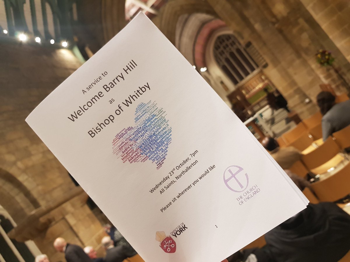 DioceseOfYork's tweet image. Good evening from All Saints' Church, Northallerton, where the Archdeaconry of Cleveland will welcome the Rt Revd Barry Hill, consecrated Bishop of Whitby two weeks ago, in a joyful service full of colour and music.