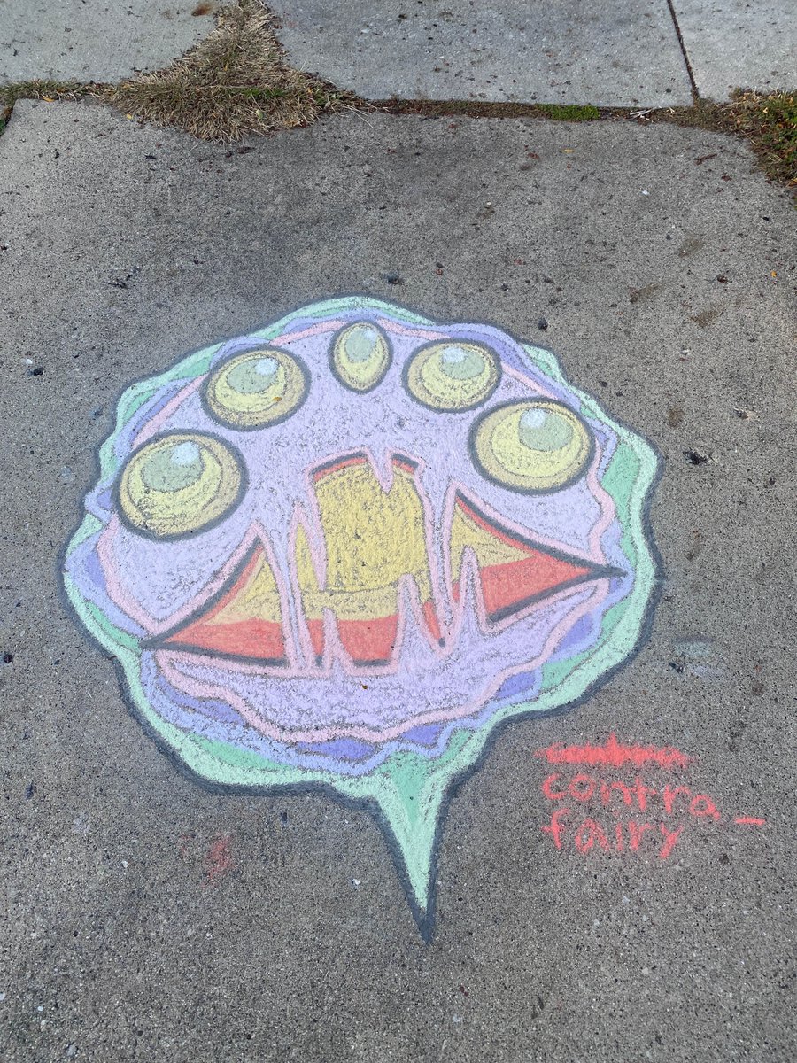 Contra_Fairy's tweet photo. Drawcia's Soul will not rest any longer! Also, happy one year anniversary to my Chalk Drawcia art.
(1/3)
#kirby #kirbyart #kirbyfanart #kirbycanvascurse #drawcia #drawciasoul #chalk #chalkart #fanart https://t.co/FK7qQwGGOq